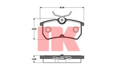 Комплект тормозных колодок, дисковый тормоз NK купить