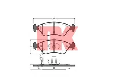 Комплект тормозных колодок, дисковый тормоз NK купить
