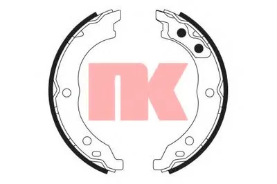 Комплект тормозных колодок, стояночная тормозная система NK купить