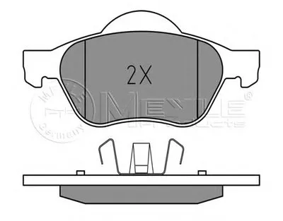 Комплект тормозных колодок, дисковый тормоз MEYLE купить