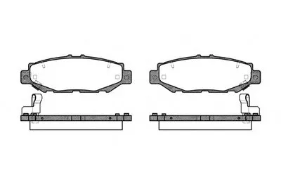 Комплект тормозных колодок, дисковый тормоз REMSA купить