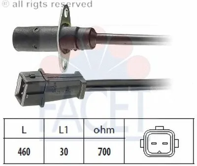 Датчик импульсов; Датчик импульсов, маховик; Датчик частоты вращения, управление двигателем FACET купить