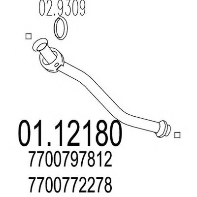 Труба выхлопного газа MTS купить