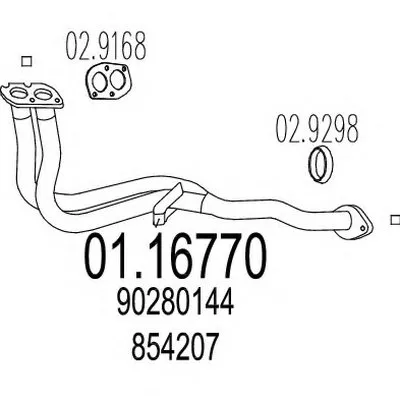 Труба выхлопного газа MTS купить