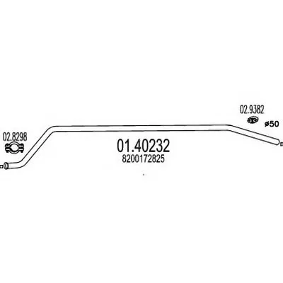 Труба выхлопного газа MTS купить