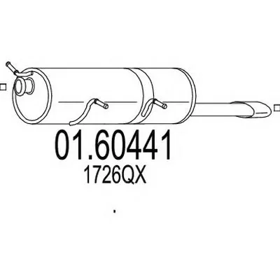 Глушитель выхлопных газов конечный MTS купить