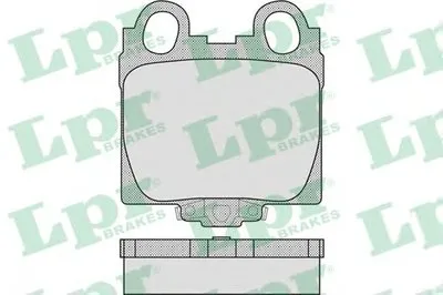Комплект тормозных колодок, дисковый тормоз LPR купить