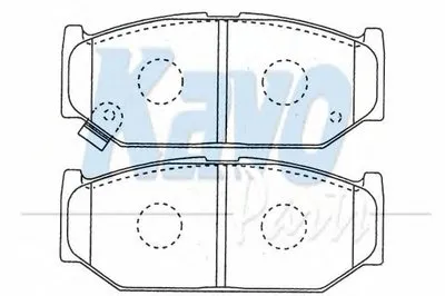 Комплект тормозных колодок, дисковый тормоз MK KASHIYAMA KAVO PARTS купить