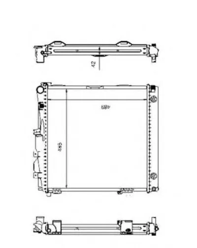 Радиатор, охлаждение двигателя NRF купить