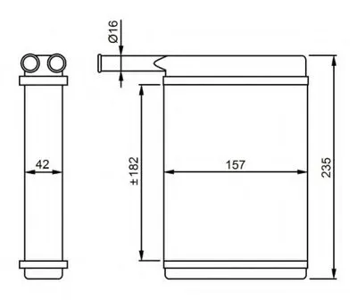 Теплообменник, отопление салона NRF купить