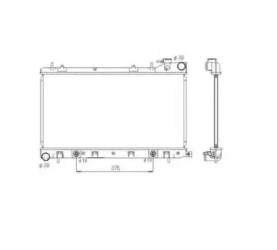 Радиатор, охлаждение двигателя NRF купить