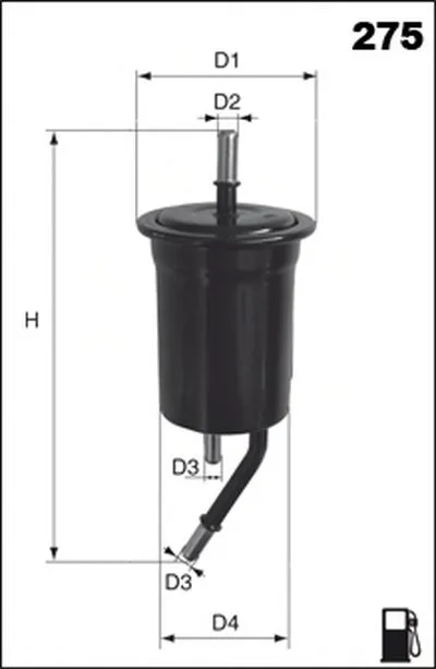 Топливный фильтр MECAFILTER MECAFILTER купить