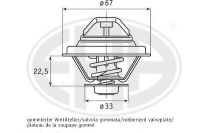 Термостат, охлаждающая жидкость ERA купить