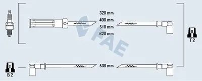 Комплект проводов зажигания FAE купить