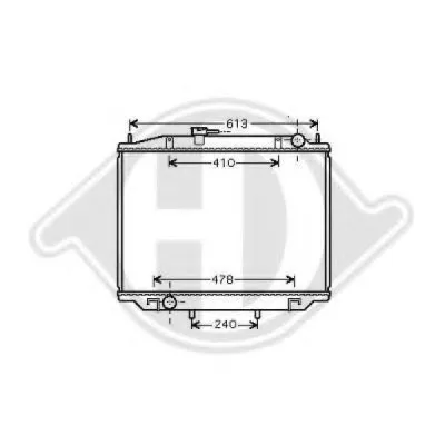 Радиатор, охлаждение двигателя DIEDERICHS купить
