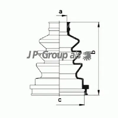 Комплект пылника, приводной вал QH JP GROUP купить