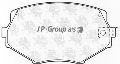 Комплект тормозных колодок, дисковый тормоз QH JP GROUP купить