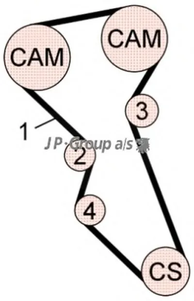 Комплект ремня ГРМ QH JP GROUP купить