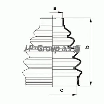 Комплект пылника, приводной вал QH JP GROUP купить
