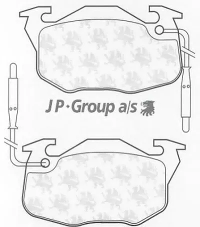 Комплект тормозных колодок, дисковый тормоз QH JP GROUP купить