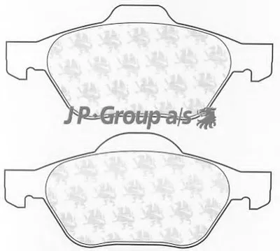Комплект тормозных колодок, дисковый тормоз QH JP GROUP купить