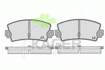 Комплект тормозных колодок, дисковый тормоз KAGER купить