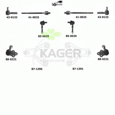 Подвеска колеса KAGER купить