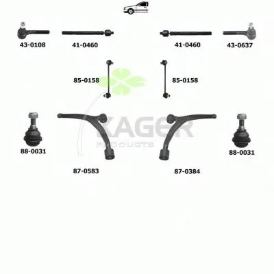 Подвеска колеса KAGER купить