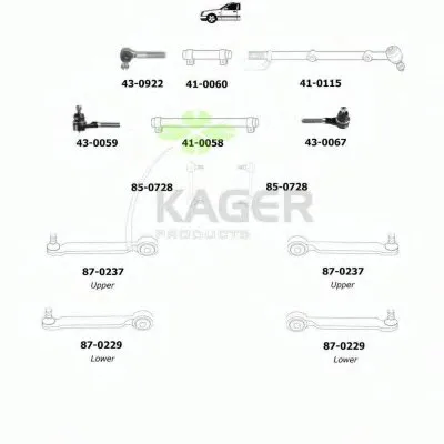 Подвеска колеса KAGER купить