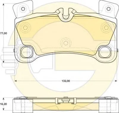 Комплект тормозных колодок, дисковый тормоз GIRLING купить