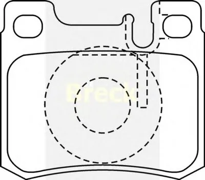 Комплект тормозных колодок, дисковый тормоз BRECK купить