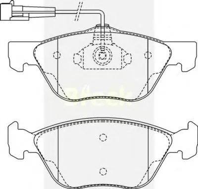 Комплект тормозных колодок, дисковый тормоз BRECK купить