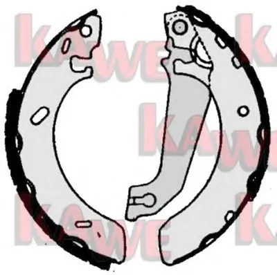 Комплект тормозных колодок KAWE купить