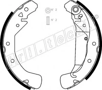 Комплект тормозных колодок fri.tech. купить