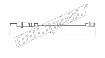 Сигнализатор, износ тормозных колодок fri.tech. купить
