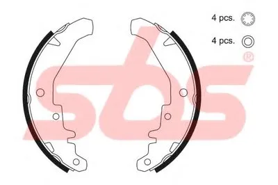 Комплект тормозных колодок sbs купить