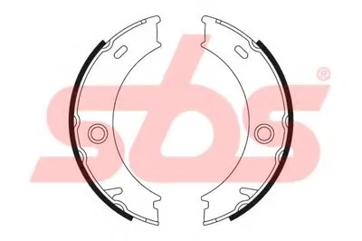 Комплект тормозных колодок, стояночная тормозная система sbs купить