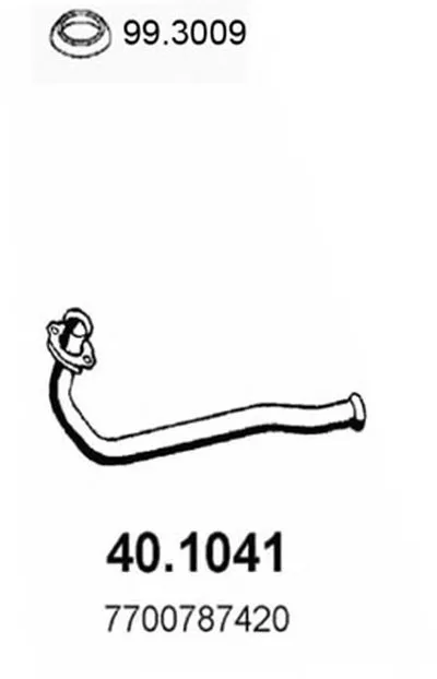 Труба выхлопного газа ASSO купить