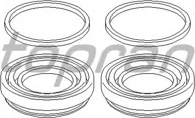 Ремкомплект, тормозной суппорт TOPRAN купить
