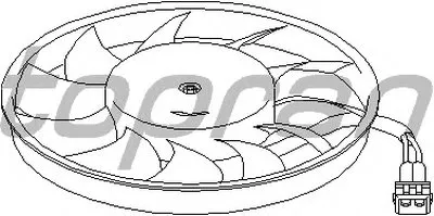 Вентилятор, охлаждение двигателя TOPRAN купить