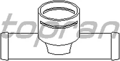 Фланец охлаждающей жидкости TOPRAN купить