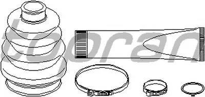 Комплект пылника, приводной вал TOPRAN купить