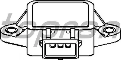 Датчик, положение дроссельной заслонки TOPRAN купить