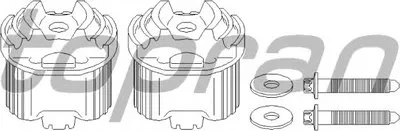 Втулка, балка моста TOPRAN купить
