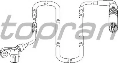 Датчик, частота вращения колеса TOPRAN купить
