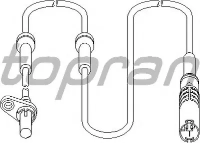 Датчик, частота вращения колеса TOPRAN купить