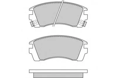 Комплект тормозных колодок, дисковый тормоз E.T.F. купить
