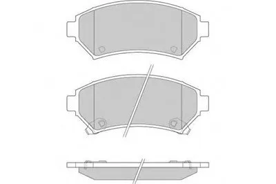 Комплект тормозных колодок, дисковый тормоз E.T.F. купить