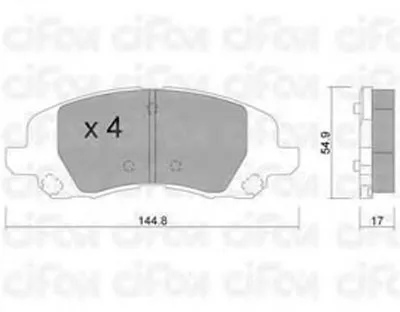 Комплект тормозных колодок, дисковый тормоз CIFAM купить