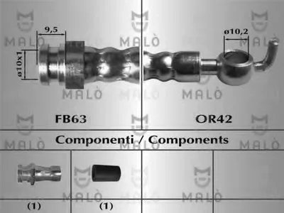 Тормозной шланг MALÒ купить
